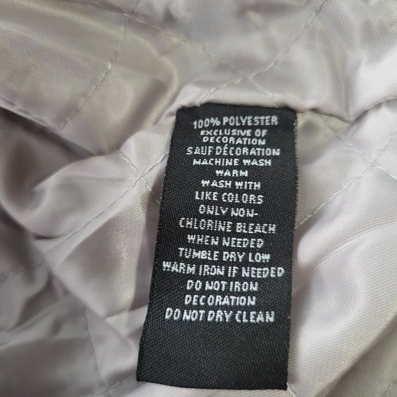 Roku Studio 'Ice Scream' Gray Satin Bomber Jacket Sz 3XL / 2XL, Runs Small - Picture 9 of 9